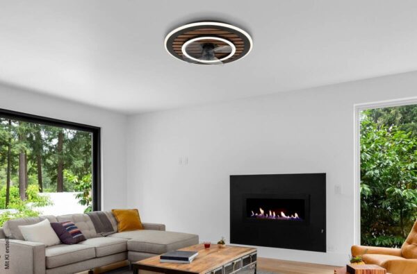 GLOBO LED-Deckenventilator Opal H/D: ca. 13x49 cm max. 36 W – Bild 2