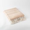 Wohndecke RAINBOW beige Baumwolle B/L: ca. 130x170 cm – Bild 2