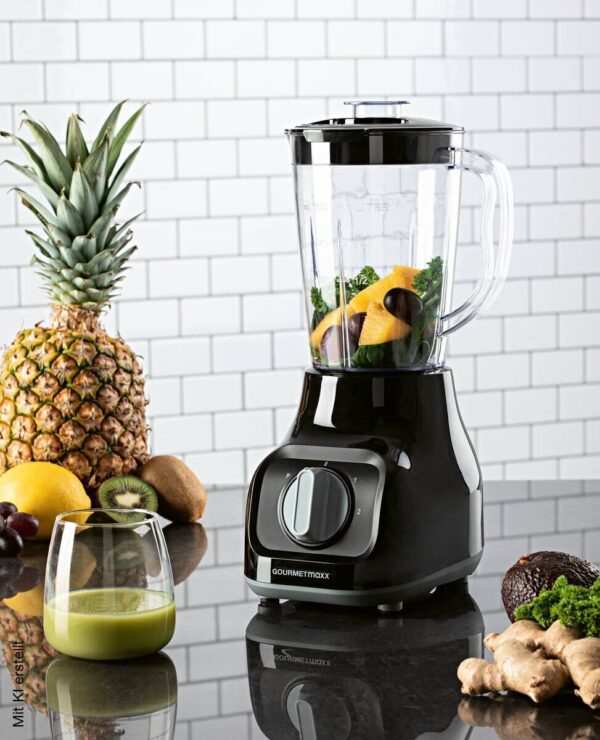 GOURMETmaxx Standmixer schwarz Edelstahl B/H/L: ca. 17,5x37,5x21 cm – Bild 5