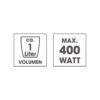 GOURMETmaxx Reiskocher schwarz B/H/L: ca. 23,9x20,4x23,9 cm – Bild 3