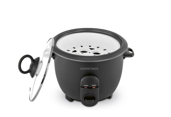 GOURMETmaxx Reiskocher schwarz B/H/L: ca. 23,9x20,4x23,9 cm – Bild 5