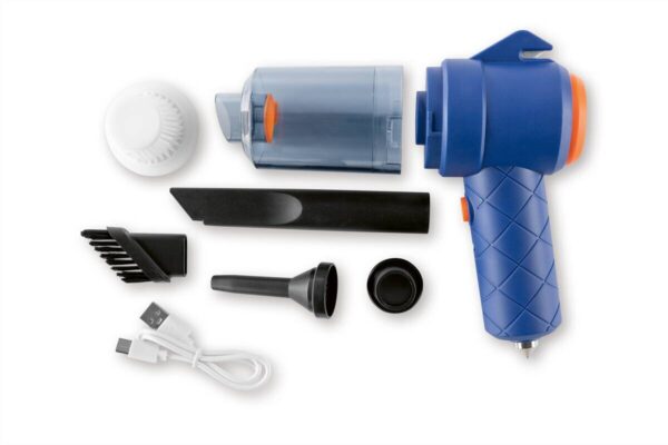CLEANmaxx Akku-Handstaubsauger blau orange B/H/L: ca. 7x16,5x20 cm CLEANmaxx Akku-Handstaubsauger blau orange B/H/L: ca. 7x16,5x20 cm – Bild 4
