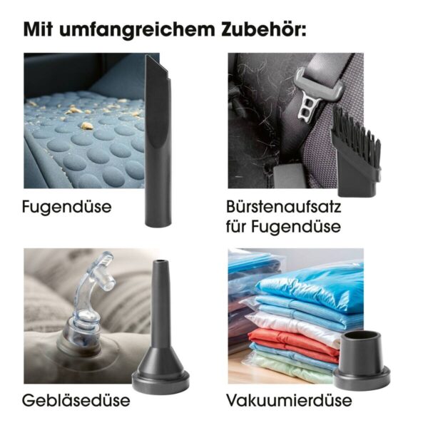 CLEANmaxx Akku-Handstaubsauger blau orange B/H/L: ca. 7x16,5x20 cm CLEANmaxx Akku-Handstaubsauger blau orange B/H/L: ca. 7x16,5x20 cm – Bild 5