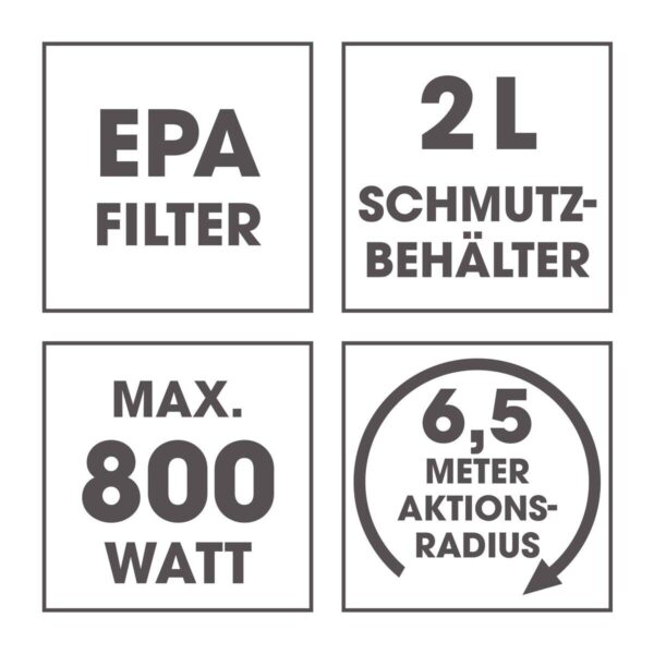 CLEANmaxx Staubsauger schwarz rot B/H/L: ca. 28x32x40 cm – Bild 5