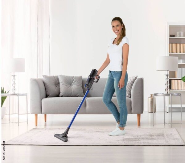 CLEANmaxx Akku-Staubsauger blau grau B/H/L: ca. 18,1x24,5x39,5 cm CLEANmaxx Akku-Staubsauger blau grau B/H/L: ca. 18,1x24,5x39,5 cm – Bild 5