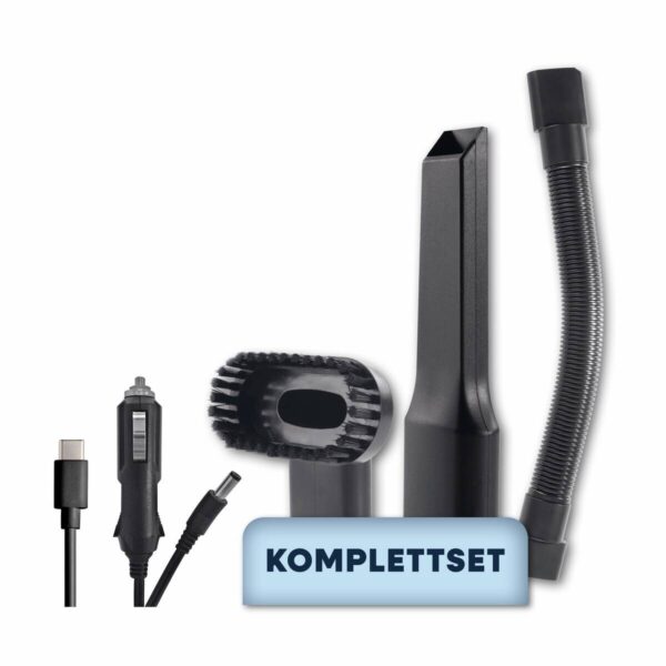 CLEANmaxx Akku-Handstaubsauger rot schwarz B/H/L: ca. 10x12x37 cm – Bild 5