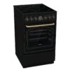 Gorenje Retro-Standherd 50cm mit Glaskeramikkochfeld GECS5B70CLB schwarz B/H/T: ca. 50x85x60 cm – Bild 2