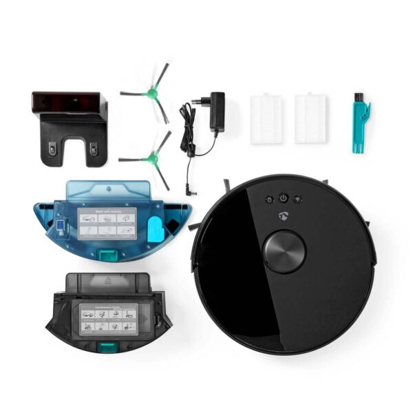 Nedis Roboter-Staubsauger schwarz Polypropylen B/H/L: ca. 33,1x33,3x9,6 cm Nedis Roboter-Staubsauger schwarz Polypropylen B/H/L: ca. 33,1x33,3x9,6 cm – Bild 2
