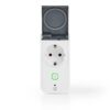 Nedis Smart-Stecker weiß grau Kunststoff B/H/L: ca. 6x11,5x9 cm – Bild 3