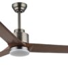 GLOBO LED-Deckenventilator dunkelbraun Opal grau Kunststoff Metall H/D: ca. 48x148 cm 1 Brennstellen – Bild 2