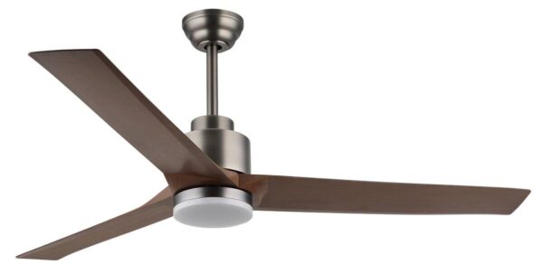 GLOBO LED-Deckenventilator dunkelbraun Opal grau Kunststoff Metall H/D: ca. 48x148 cm 1 Brennstellen – Bild 2