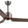 GLOBO LED-Deckenventilator dunkelbraun Opal grau Kunststoff Metall H/D: ca. 48x148 cm 1 Brennstellen – Bild 4