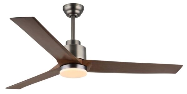 GLOBO LED-Deckenventilator dunkelbraun Opal grau Kunststoff Metall H/D: ca. 48x148 cm 1 Brennstellen – Bild 5