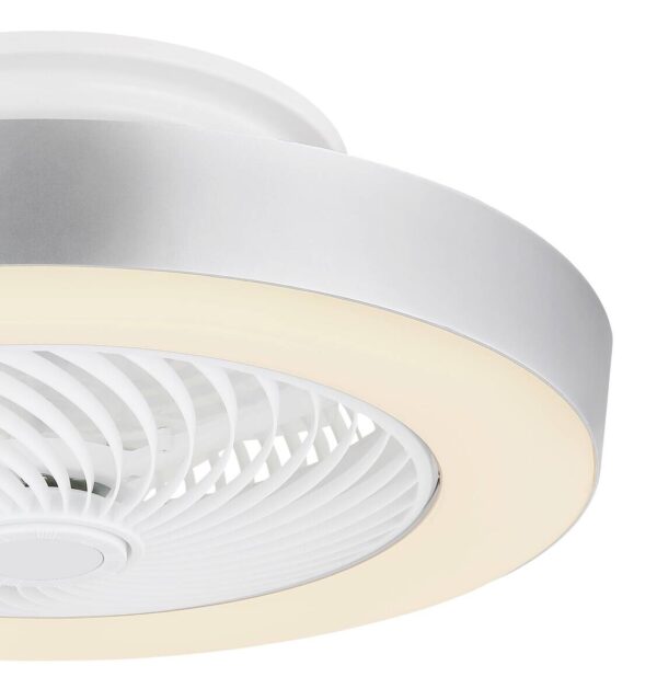 GLOBO LED-Deckenventilator weiß grau Metall Kunststoff H/D: ca. 20,6x54,8 cm 1 Brennstellen – Bild 4