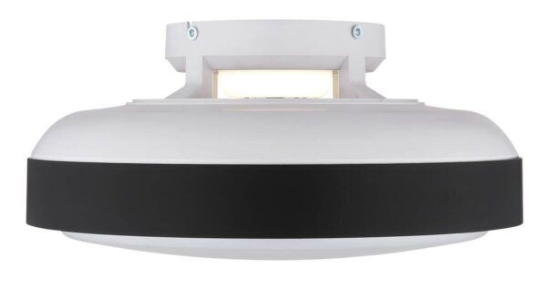 GLOBO LED-Deckenventilator mattschwarz weiß Opal Kunststoff Acryl H/D: ca. 20x45 cm 1 Brennstellen – Bild 4
