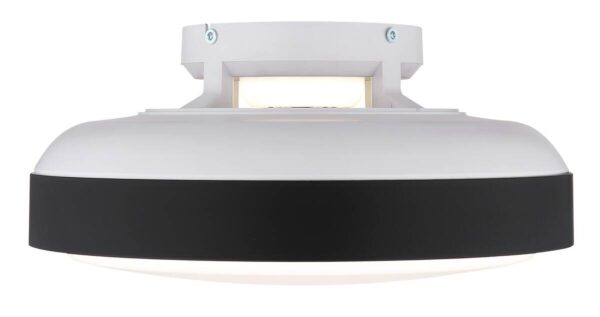 GLOBO LED-Deckenventilator mattschwarz weiß Opal Kunststoff Acryl H/D: ca. 20x45 cm 1 Brennstellen – Bild 5