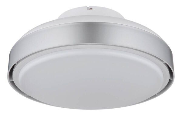 GLOBO LED-Deckenventilator Opal silber weiß Acryl Kunststoff H/D: ca. 20x45 cm 1 Brennstellen GLOBO LED-Deckenventilator Opal silber weiß Acryl Kunststoff H/D: ca. 20x45 cm 1 Brennstellen – Bild 4