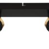 GLOBO Strahler mattschwarz Aluminium Metall B/H/T/L: ca. 12,5x15,5x26x26 cm GU10 2 Brennstellen – Bild 2