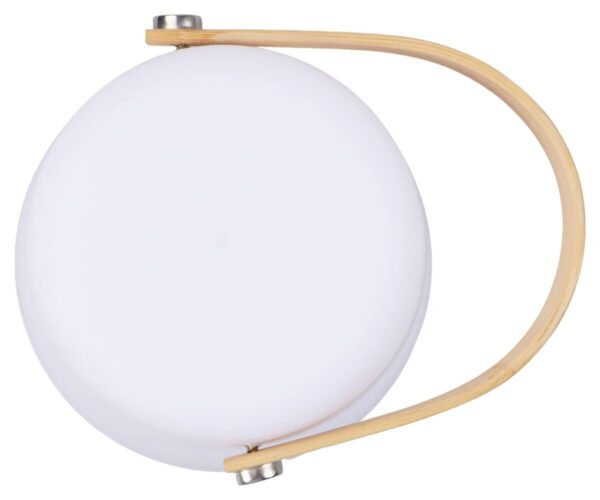 POCOline LED-Tischleuchte Isla weiß Kunststoff Bambus H/D: ca. 13,5x12 cm POCOline LED-Tischleuchte Isla weiß Kunststoff Bambus H/D: ca. 13,5x12 cm – Bild 4