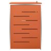 vidaXL Mülltonnenbox orange B/H/T: ca. 276,5x112,5x77,5 cm – Bild 2