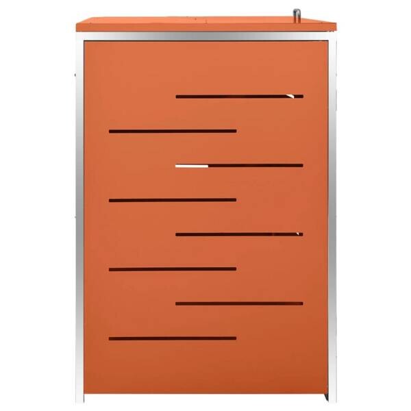 vidaXL Mülltonnenbox orange B/H/T: ca. 276,5x112,5x77,5 cm – Bild 2