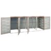 vidaXL Mülltonnenbox orange B/H/T: ca. 276,5x112,5x77,5 cm – Bild 5