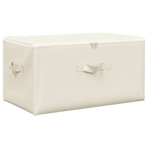 vidaXL Aufbewahrungsbox creme B/H/L: ca. 34x23x43 cm vidaXL Aufbewahrungsbox creme B/H/L: ca. 34x23x43 cm – Bild 2