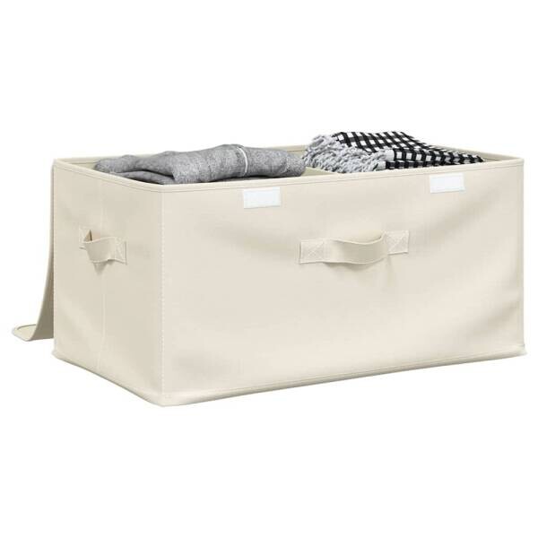 vidaXL Aufbewahrungsbox creme B/H/L: ca. 34x23x43 cm vidaXL Aufbewahrungsbox creme B/H/L: ca. 34x23x43 cm – Bild 4