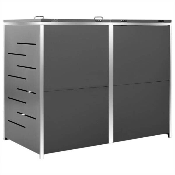 vidaXL Mülltonnenbox anthrazit B/H/T: ca. 138x112,5x77,5 cm vidaXL Mülltonnenbox anthrazit B/H/T: ca. 138x112,5x77,5 cm – Bild 5