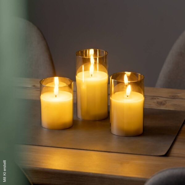 LED-Kerzen 3er Set warmweiß LED-Kerzen 3er Set warmweiß – Bild 4