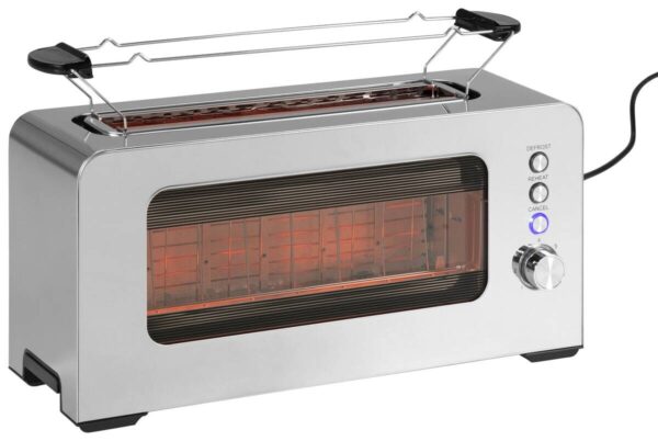 POCOline Toaster silber Edelstahl Kunststoff B/H/L: ca. 14,5x19,2x38,5 cm – Bild 2