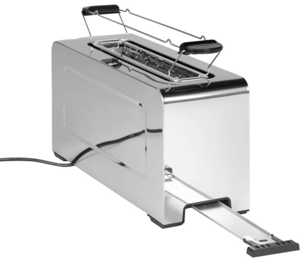 POCOline Toaster silber Edelstahl Kunststoff B/H/L: ca. 14,5x19,2x38,5 cm – Bild 5