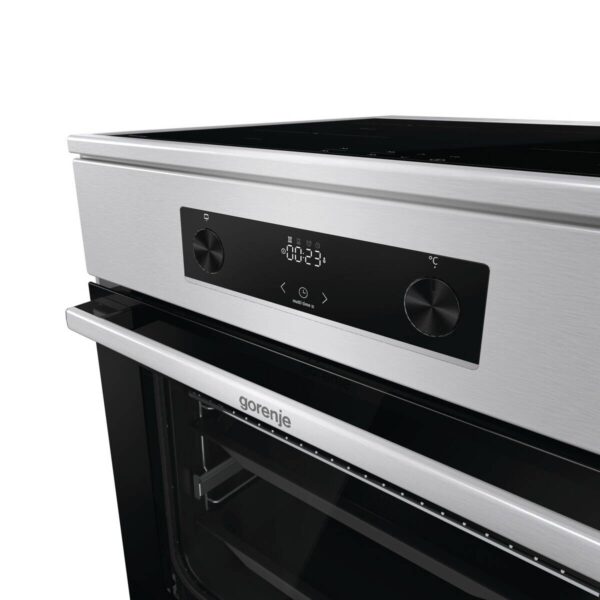 Gorenje Standherd 60cm mit Glaskeramikkochfeld GEIT6C60XPG Edelstahl B/H/T: ca. 60x85x60 cm – Bild 2