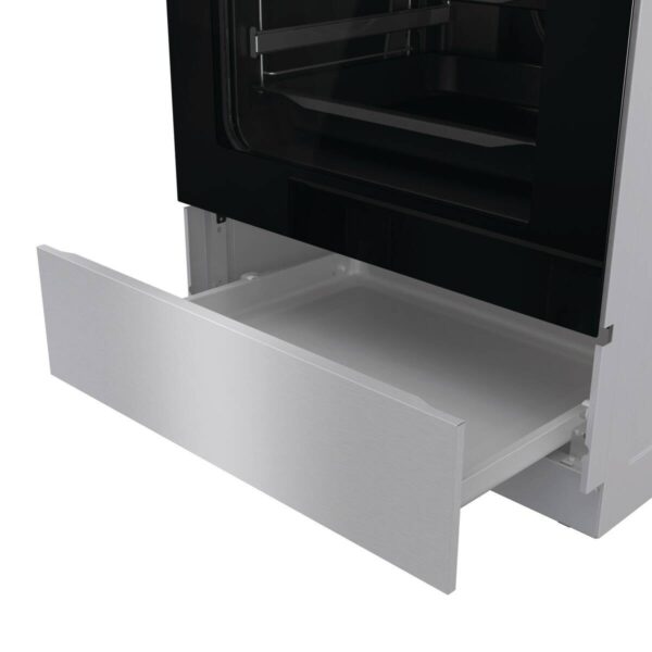 Gorenje Standherd 60cm mit Glaskeramikkochfeld GEIT6C60XPG Edelstahl B/H/T: ca. 60x85x60 cm – Bild 3