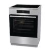 Gorenje Standherd 60cm mit Glaskeramikkochfeld GEIT6C60XPG Edelstahl B/H/T: ca. 60x85x60 cm – Bild 4
