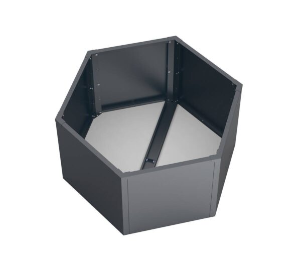 Westmann Hochbeet Varia anthrazit Metall B/H/L: ca. 100x52x100 cm – Bild 2
