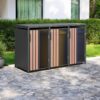 Westmann Mülltonnenbox Status anthrazit B/H/L: ca. 198x116x80 cm – Bild 3