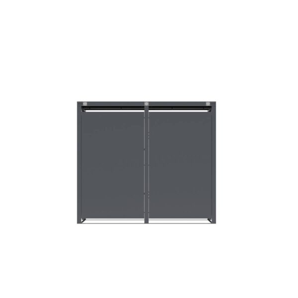 Westmann Mülltonnenbox Tonus anthrazit B/H/L: ca. 132x116x80 cm – Bild 2