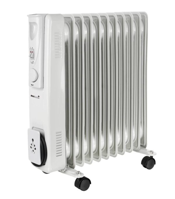 Ölradiator weiß Kunststoff Metall B/H/L: ca. 24x54,5x45 cm ca. 2000 W Ölradiator weiß Kunststoff Metall B/H/L: ca. 24x54,5x45 cm ca. 2000 W – Bild 2