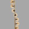 Opviq Stehlampe gold Glas Metall B/H/L: ca. 30x155x30 cm E27 8 Brennstellen – Bild 3