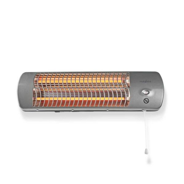 Nedis Badezimmer-Heizung grau Metall B/H/L: ca. 56x16x10 cm ca. 1200 W – Bild 3