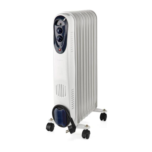 Nedis Öl-Radiator weiß Metall B/H/L: ca. 23,9x62,5x36,8 cm ca. 2000 W – Bild 2