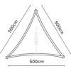 PLATINUM Sonnensegel Coolfit schwarz Polyethylen B/H/L: ca. 500x1x500 cm – Bild 3