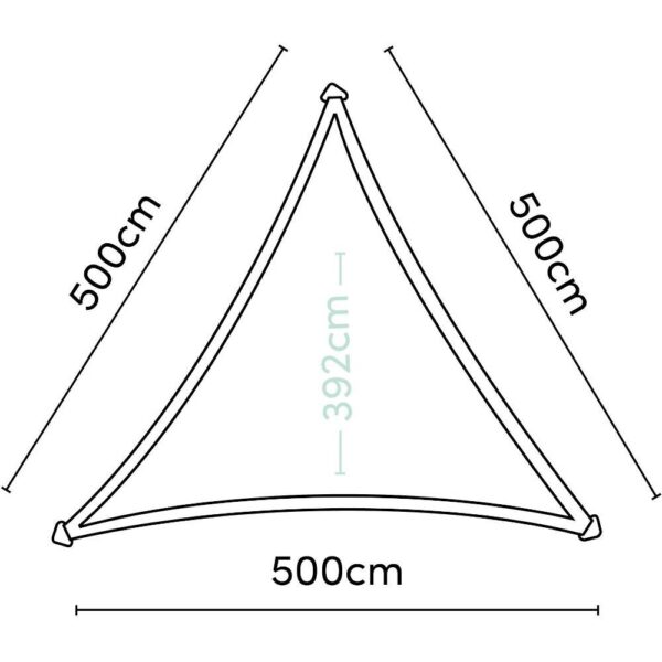 PLATINUM Sonnensegel Dreamsail creme Polyester B/H/L: ca. 500x1x500 cm PLATINUM Sonnensegel Dreamsail creme Polyester B/H/L: ca. 500x1x500 cm – Bild 2