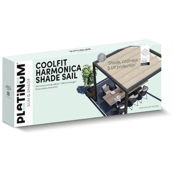 PLATINUM Faltsonnensegel Coolfit sand Polyethylen B/H/L: ca. 300x1x290 cm – Bild 2