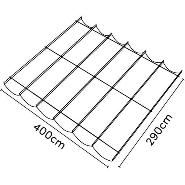 PLATINUM Faltsonnensegel Coolfit altweiß Polyethylen B/H/L: ca. 400x1x290 cm PLATINUM Faltsonnensegel Coolfit altweiß Polyethylen B/H/L: ca. 400x1x290 cm – Bild 4
