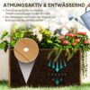Outsunny Hochbeet Holzoptik Holz B/H/L: ca. 33x122x64 cm Outsunny Hochbeet Holzoptik Holz B/H/L: ca. 33x122x64 cm – Bild 2