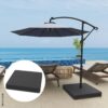 Outsunny Schirmgewichte schwarz Polyester B/H/L: ca. 89x10,5x89 cm – Bild 3