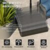 Outsunny Schirmgewichte schwarz Polyester B/H/L: ca. 89x10,5x89 cm – Bild 5