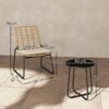 Outsunny Balkonmöbel Set beige Stahl B/H/L: ca. 56x78x67 cm Outsunny Balkonmöbel Set beige Stahl B/H/L: ca. 56x78x67 cm – Bild 2